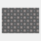 Holly Snow Flake-kerstpatroonpatroon Inpakpapier Vel (Voorkant 2)