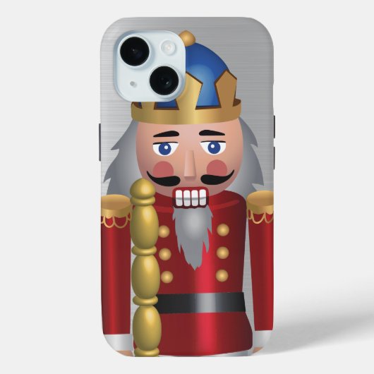 Holly soldier illustratie notenkraker Rood Zilver Case-Mate iPhone Case (Achterkant)