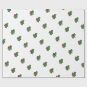 Holly Sprig Cadeaupapier (Vlak)