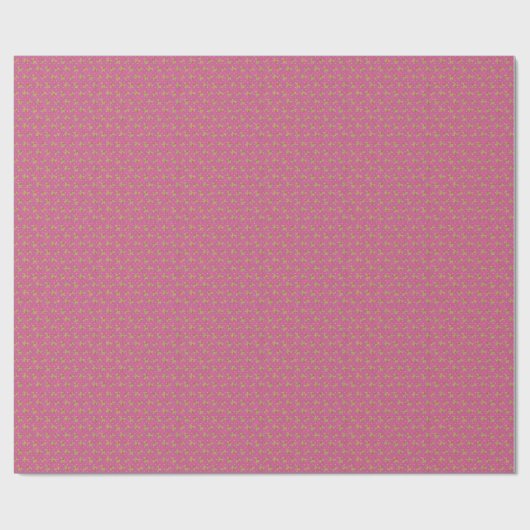 Holly springer witte stippen roze cadeaupapier (Vlak)