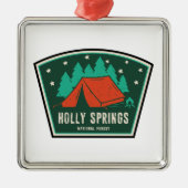Holly Springs National Forest Mississippi Camping Metalen Ornament (Voorkant)