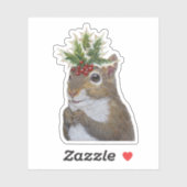 Holly Squirrel stickers (Vel)