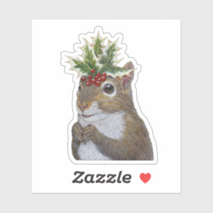 Holly Squirrel stickers