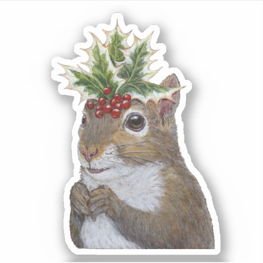 Holly Squirrel stickers (Voorkant)