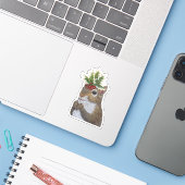 Holly Squirrel stickers (Laptop met iPhone)