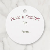 Holly Star  Green Christmas Gift Label (Achterkant)