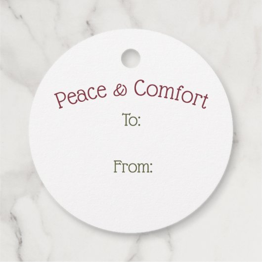 Holly Star  Green Christmas Gift Label (Achterkant)