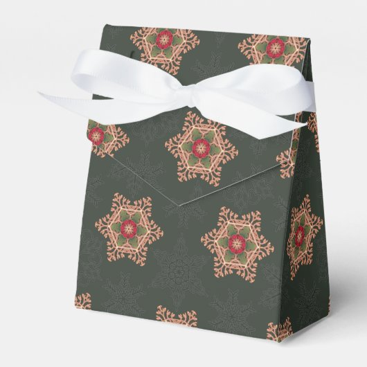 Holly Star Green Favor Box Bedankdoosjes (Voorkant Zijde)