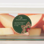 Holly Star Groene Adresetiketten Labels (Aangebracht)