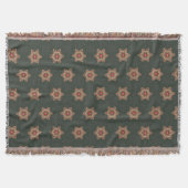 Holly Star Holiday Throw Blanket Green Deken (Voorkant)