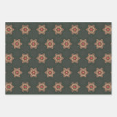 Holly Star Wrapping Paper 1, rood en 2, groen (Voorkant 3)