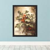 Holly Stretched Canvas Muurkunst Afdruk (Insitu (Houten vloer))