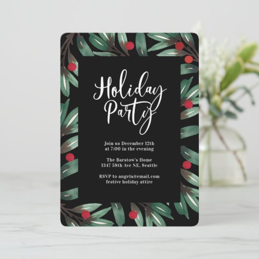 Holly Surround Holiday Party Menu (Staand voorkant)