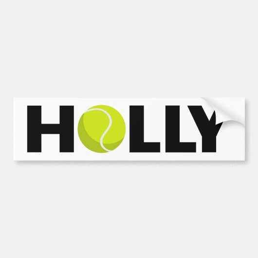 Holly Tennis Bumpersticker (Voorkant)