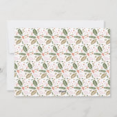  Holly Tilted Snapshot Multi-Photo Holiday Feestdagenkaart (Achterkant)