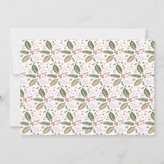  Holly Tilted Snapshot Multi-Photo Holiday Feestdagenkaart (Achterkant)