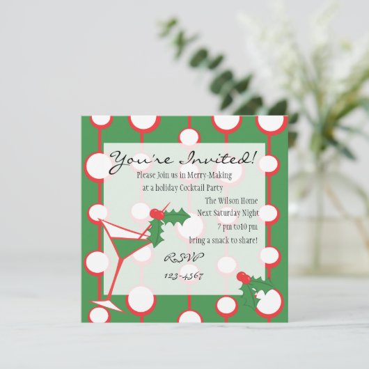 Holly-tini Kaart (Staand voorkant)