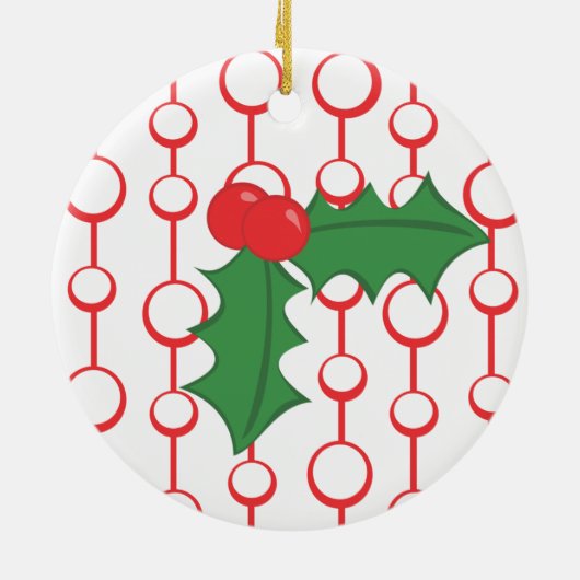 Holly-tini Keramisch Ornament (Achterkant)