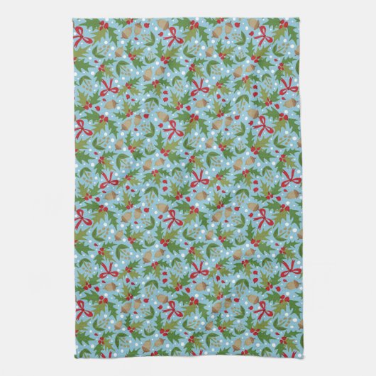Holly Towel Blue Theedoek (Verticaal)