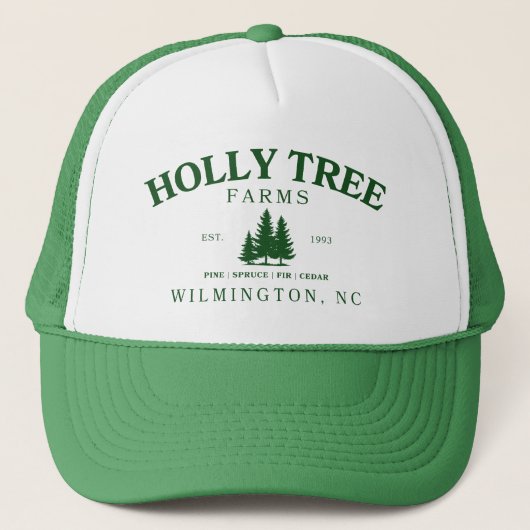 Holly Tree Boerderijen - Wilmington, North Carolin Trucker Pet (Voorkant)