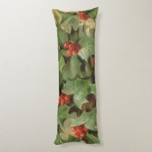 Holly Tree Kerstvakantie Vintage Lichaamskussen (Achterkant (Verticaal))