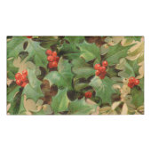 Holly Tree Kerstvakantie Vintage Naambadge (Voorkant)