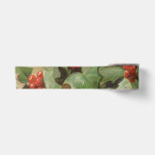 Holly Tree Kerstvakantie Vintage Satijnen Lint (Voorkant)