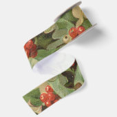 Holly Tree Kerstvakantie Vintage Satijnen Lint (Achterkant)