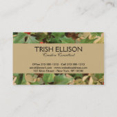 Holly Tree Kerstvakantie Vintage Visitekaartje (Achterkant)