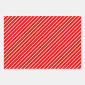 Holly Tree Leaves Bessen Polka Dots Patter Inpakpapier Vel (Voorkant 3)