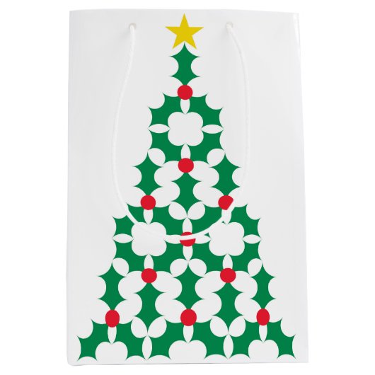 Holly Tree Medium Cadeauzakje (Voorkant)