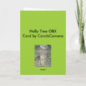 Holly Tree Note Kaart OBX (Achterkant)
