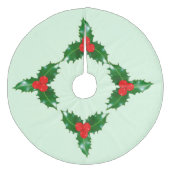 Holly Tree Rok Fleece Kerstboom Rok (Voorkant)