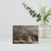 Holly Tree - Sepia Visitekaartje (Staand voorkant)