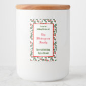 Holly uit de Holiday Kitchen van het Familiebakken Voedselcontainer Etiket (Voorkant)