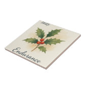 Holly — Uithoudingsvermogen Tegeltje (Zijkant)