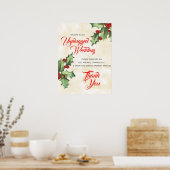  Holly Unplugged Wedding Sign Poster (Keuken)