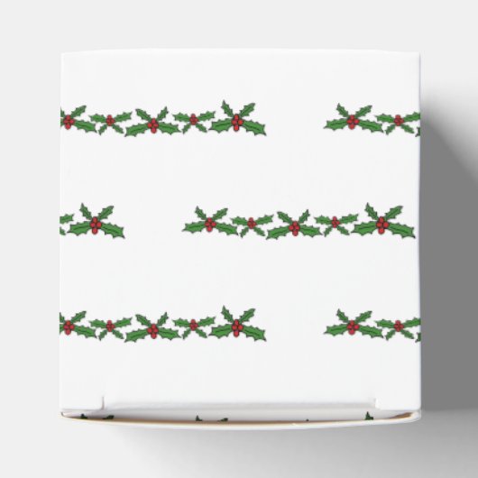 Holly-vakantie Bedankdoosjes (Bovenkant)