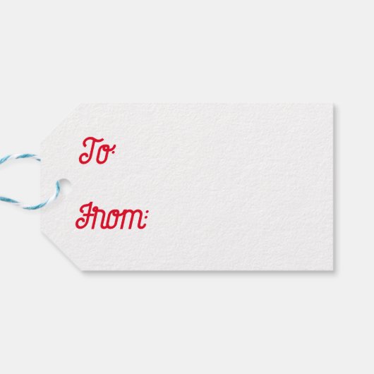 Holly-vakantie Cadeaulabel (Achterkant Horizontaal)