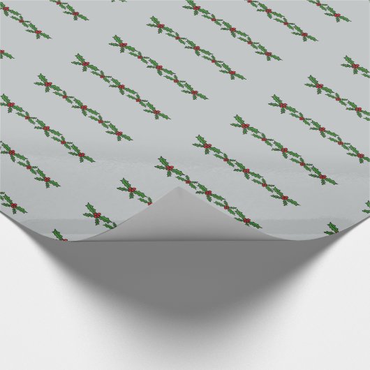 Holly-vakantie Cadeaupapier (Hoek)