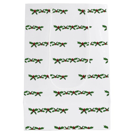 Holly-vakantie Medium Cadeauzakje (Achterkant)