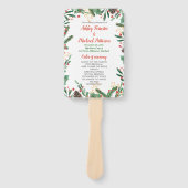 Holly verlaat Berry Christmas | Trouwprogramma Handwaaier (Voorkant)