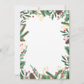 Holly verlaat Berry met kerst | Bruiloft Kaart (Achterkant)