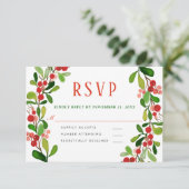 Holly verlaat Berry met kerst | Huwelijksreis RSVP (Staand voorkant)