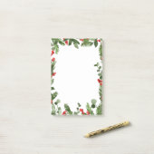 Holly verlaat de kerstvakantie van Red Berry Post-it® Notes (Op bureau)