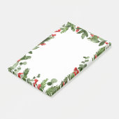 Holly verlaat de kerstvakantie van Red Berry Post-it® Notes (Schuin)