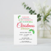 Holly verlaat de uitnodiging voor het kerstdiner (Staand voorkant)