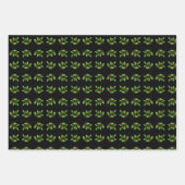 Holly verliest zwarte kerstkaarten inpakpapier vel (Voorkant 3)