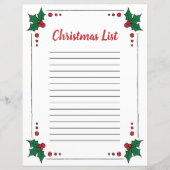 Holly verliet Clipart Kerstpagina randklem (Voorkant)