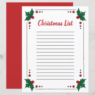 Holly verliet Clipart Kerstpagina randklem